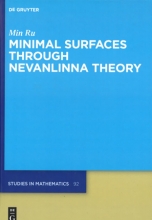 Minimal surfaces through Nevanlinna theory by librarian